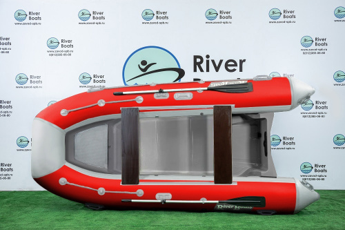 Лодка ПВХ РИБ RiverBoats RB-380 (Встроенный рундук) (New)
